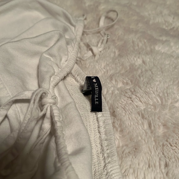 Brandy Melville White Spaghetti Strap Crop Top - Picture 5 of 5